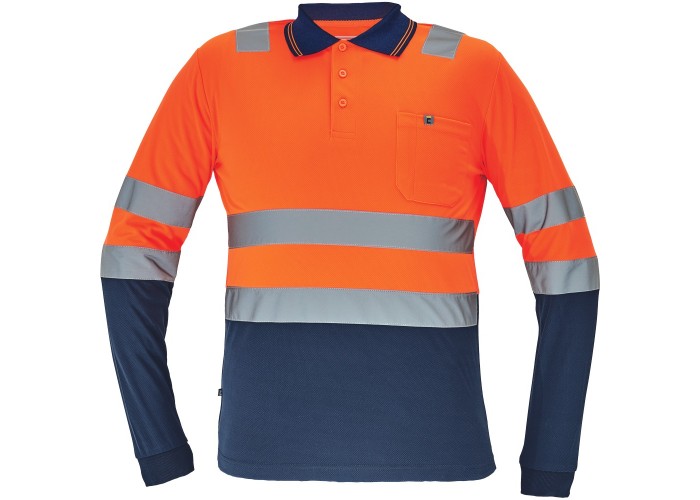 Tricou Polo HiVis ML LEON (OR)