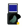 Lampă solară LED intermitentă cu vizieră