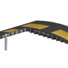 Limitator de viteză reflectorizant 4,5 × 60 × 50 cm