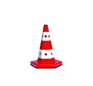 Con de trafic cu ochi de pisică 52 cm
