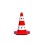 Traffic Cone with Cat-Eye Reflectors 52 cm