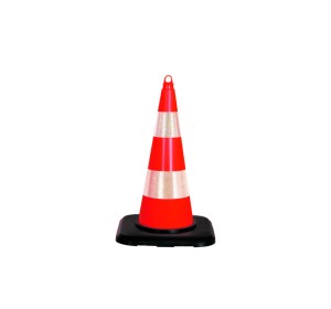 Con de trafic PVC reflectorizant 75 cm