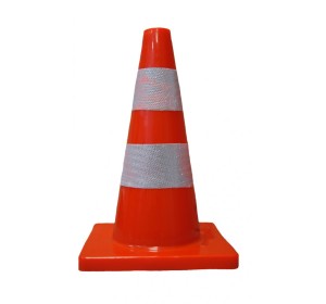 Con de trafic PVC reflectorizant 30 cm