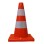 Con de trafic PVC reflectorizant 45 cm