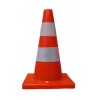 Con de trafic PVC reflectorizant 45 cm