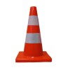 Con de trafic PVC reflectorizant 30 cm
