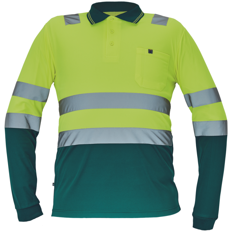 Tricou Polo Leon HI-VIS cu mâneci lungi