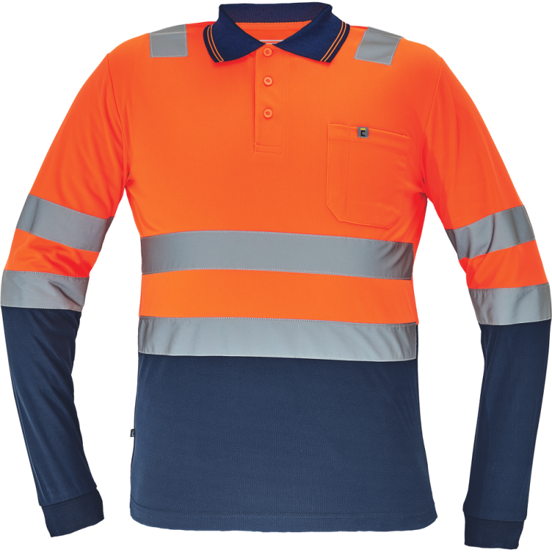 Tricou Polo Leon HI-VIS cu mâneci lungi