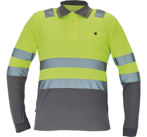 Tricou Polo Leon HI-VIS cu mâneci lungi