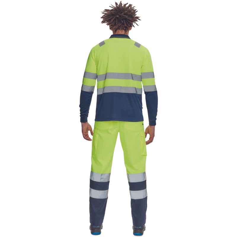 Tricou Polo Leon HI-VIS cu mâneci lungi