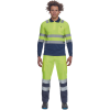 Tricou Polo Leon HI-VIS cu mâneci lungi