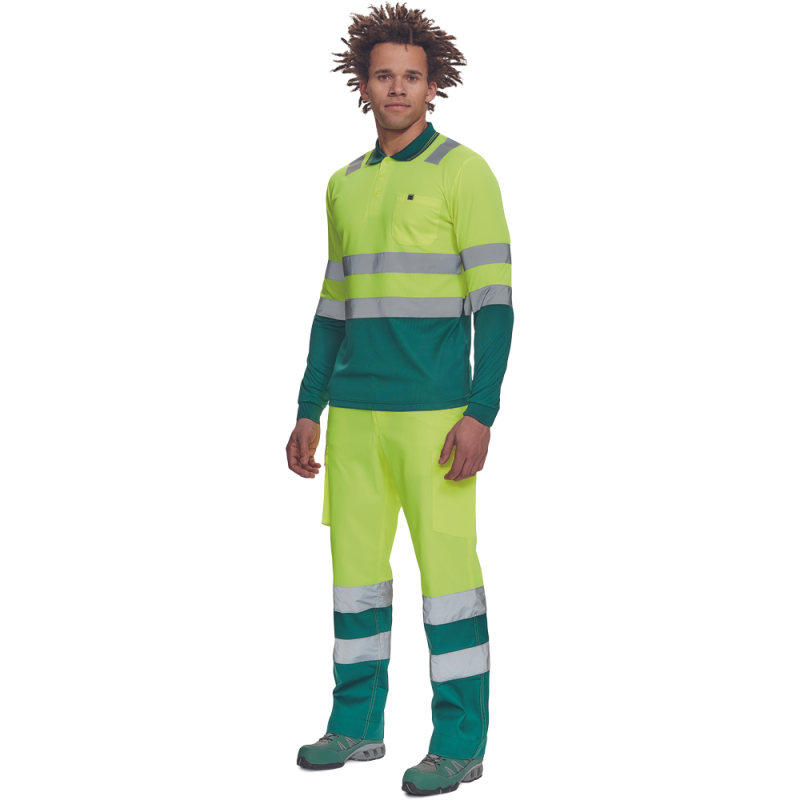 Tricou Polo Leon HI-VIS cu mâneci lungi