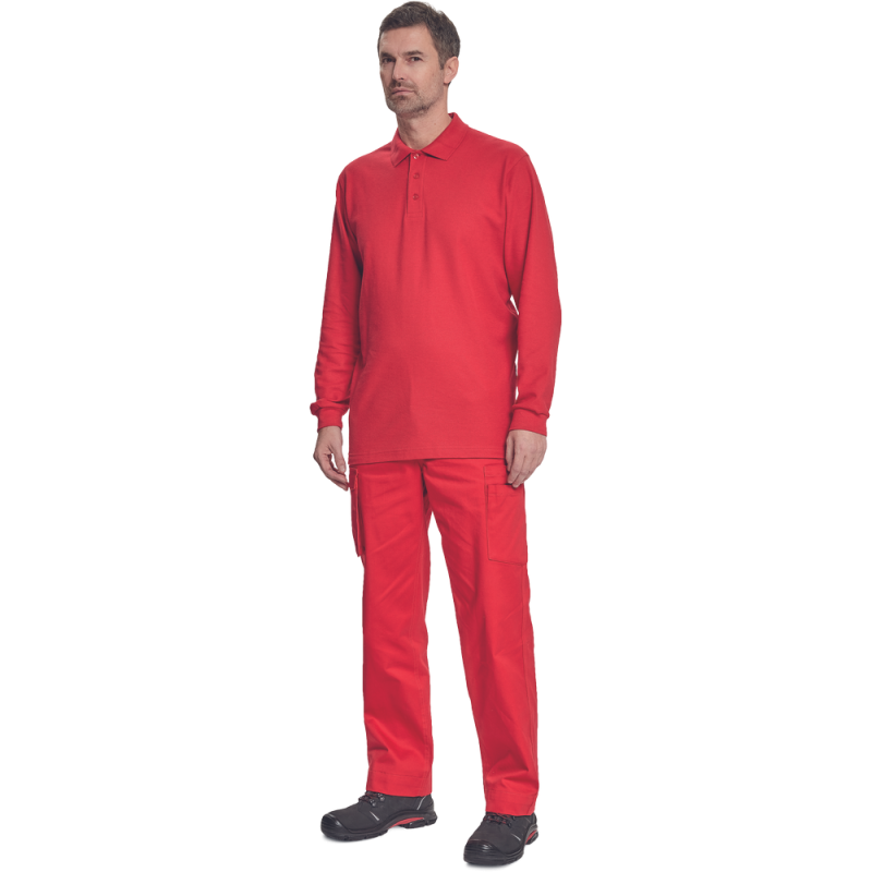 Tricou Polo bărbați SANGU cu mâneci lungi