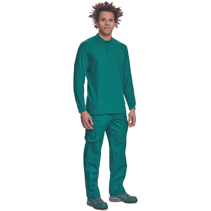 Tricou Polo bărbați SANGU cu mâneci lungi