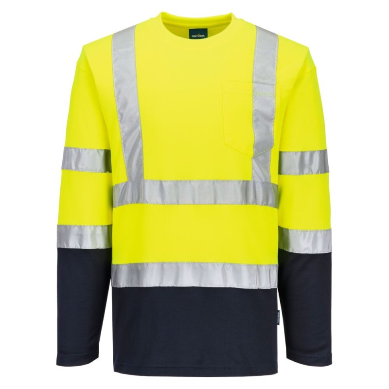 Two-Tone Long-Sleeve T-Shirt S280