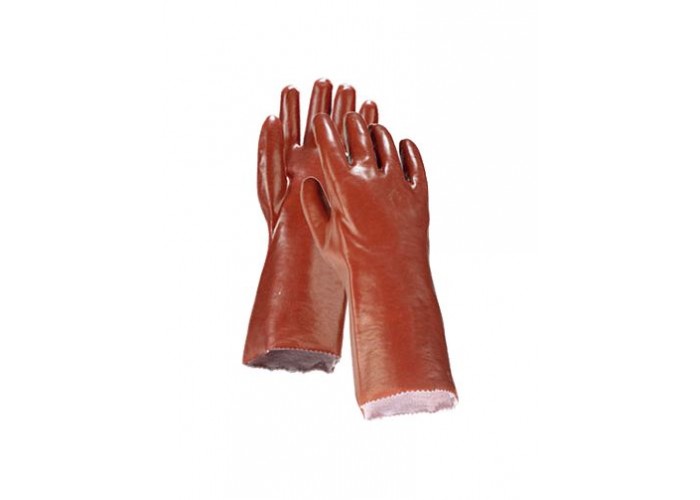 Manusi imersate PVC rosii N421-35